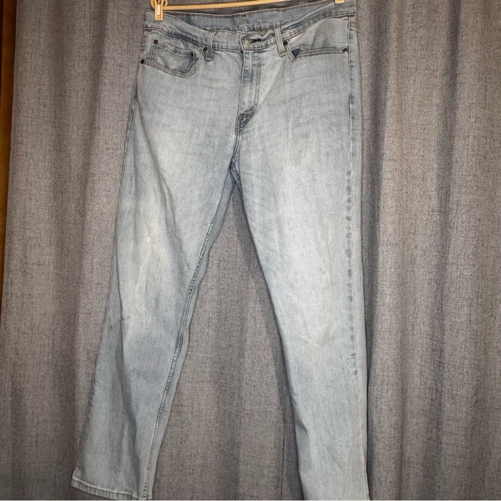 Levi’s 511 Slim Fit Jeans 36x32 Light Wash Faded Y2K 90s Denim - Picture 2 of 8